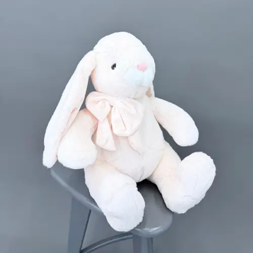 Мягкая игрушка кролик Банни, персиковый