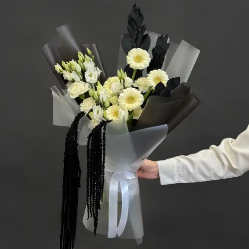 Букет "Черно-белая гармония"