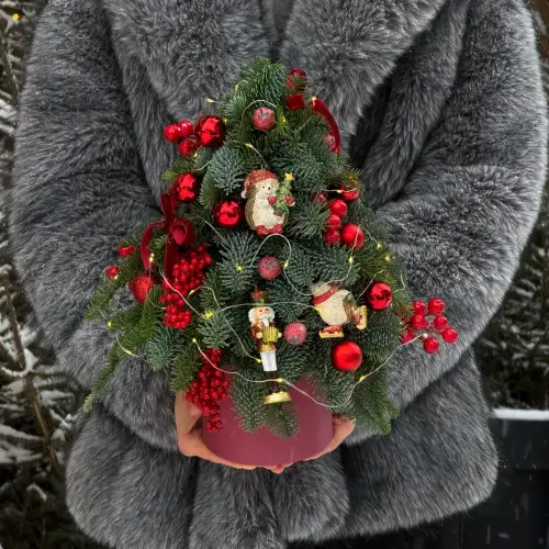 Новогодняя елочка "Ежик"