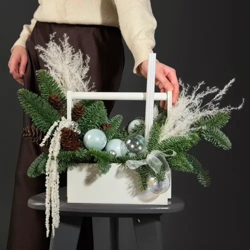 Зимняя композиция "Снежный шар"